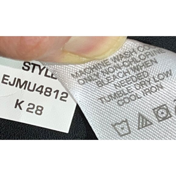 Emma James Skirt Maxi Black Floral Pencil Romantic Vintage Preppy Womens 8 - Picture 10 of 10